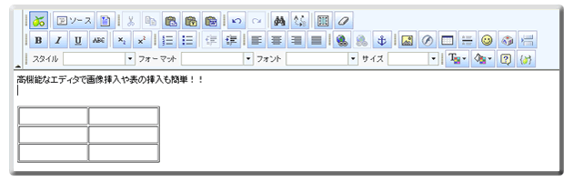 高機能エディタで簡単編集イメージ